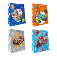 Torebka prezentowa dziecięca L brokat pojazdy mix. Wydawca: JU-PITER. SmakLiter.pl Opakowanie Torebka prezentowa dziecięca L brokat pojazdy mix