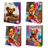 Opakowanie Torebka prezentowa dziecięca M Miś z balonami mix