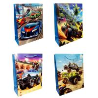 Torebka prezentowa dziecięca S Monster Truck mix. Wydawca: JU-PITER. SmakLiter.pl Opakowanie Torebka prezentowa dziecięca S Monster Truck mix