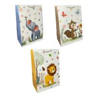 Opakowanie Torebka prezentowa dziecięca XL Zwięrzęta mix