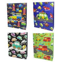 Opakowanie Torebka prezentowa dziecięca XXL Pojazdy mix