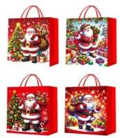 Opakowanie Torebka prezentowa M Boże Narodzenie brokat mix