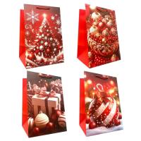 Opakowanie Torebka prezentowa M Boże Narodzenie szerokie dno