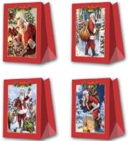 Opakowanie Torebka prezentowa M Boże Narodzenie szerokie dno