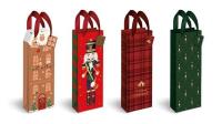 Opakowanie Torebka prezentowa na butelkę 13x36x10cm Christmas