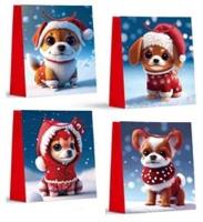 Opakowanie Torebka prezentowa S Boże Narodzenie brokat mix