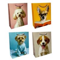 Opakowanie Torebka prezentowa uniwersalna L Pieski mix
