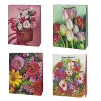 Opakowanie Torebka prezentowa uniwersalna M Kwiaty mix