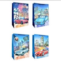 Opakowanie Torebka prezentowa XL Pojazdy szerokie dno