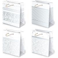 Opakowanie Torebki ozdobne T-2L set 21 Białe graficzne 10 sztuk