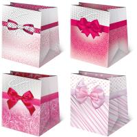 Opakowanie Torebki ozdobne T16-1 Kokardy różowe 10 sztuk