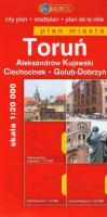 Toruń. Aleksandrów Kujawski. Ciechocinek. Golub-Dobrzyń. Plan miasta. Autor: Opracowanie zbiorowe. SmakLiter.pl Okładka książki Toruń. Aleksandrów Kujawski. Ciechocinek. Golub-Dobrzyń. Plan miasta