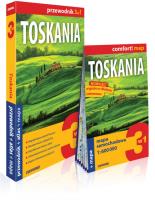 Toskania 3w1: przewodnik + atlas + mapa. Autor: Kowalska Kamila. SmakLiter.pl Okładka książki Toskania 3w1: przewodnik + atlas + mapa