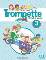 Trompette 3 podręcznik. Autor: Vanthier Helene. SmakLiter.pl Okładka książki Trompette 3 podręcznik