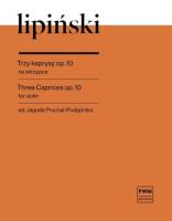 Okładka książki Trzy kaprysy op. 10 na skrzypce