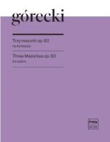 Okładka książki Trzy Mazurki op. 60 na fortepian