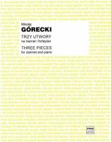 Okładka książki Trzy utwory op. 2 na klarnet i fortepian