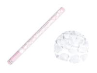 Opakowanie Tuba z płatkami róż białymi 80cm