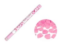 Opakowanie Tuba z płatkami róż różowy 80cm