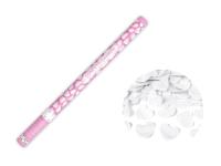 Opakowanie Tuba z sercami białymi 80cm