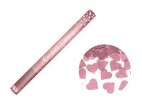 Opakowanie Tuba z sercami różowe złoto 60cm