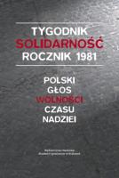 Tygodnik Solidarność rocznik 1981. Autor: Leszek Gęsiak SJ. SmakLiter.pl Okładka książki Tygodnik Solidarność rocznik 1981