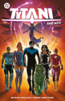 Tytani. Świat Bestii. Tom 1. Autor: Taylor Tom, Scott Nicola, Ivan Reis. SmakLiter.pl Okładka książki Tytani. Świat Bestii. Tom 1