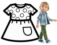 Ubranko dla lalek 32cm. Wydawca: Paola Reina. SmakLiter.pl Opakowanie Ubranko dla lalek 32cm