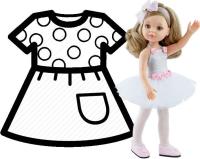 Ubranko dla lalek 32cm. Wydawca: Paola Reina. SmakLiter.pl Opakowanie Ubranko dla lalek 32cm