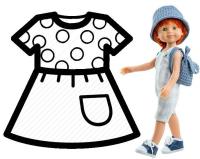 Ubranko dla lalek 32cm. Wydawca: Paola Reina. SmakLiter.pl Opakowanie Ubranko dla lalek 32cm