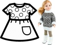 Ubranko dla lalek 32cm. Wydawca: Paola Reina. SmakLiter.pl Opakowanie Ubranko dla lalek 32cm