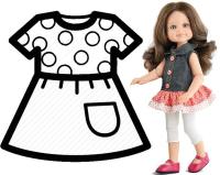 Ubranko dla lalek 32cm. Wydawca: Paola Reina. SmakLiter.pl Opakowanie Ubranko dla lalek 32cm
