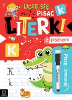 Uczę się pisać literki z pisakiem. Piszę i zmazuję. Autor: Podgórska Anna. SmakLiter.pl Okładka książki Uczę się pisać literki z pisakiem. Piszę i zmazuję