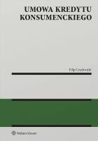 Umowa kredytu konsumenckiego. Autor: Filip Czuchwicki. SmakLiter.pl Okładka książki Umowa kredytu konsumenckiego
