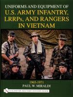 Uniforms and Equipment of U.S Army Infantry, LRRPs, and Rangers in Vietnam 1965-1971. Autor: Paul W. Miraldi. SmakLiter.pl Okładka książki Uniforms and Equipment of U.S Army Infantry, LRRPs, and Rangers in Vietnam 1965-1971