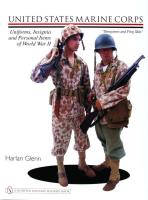 United States Marine Corps Uniforms, Insignia and Personal Items of World War II. Autor: Harlan Glenn. SmakLiter.pl Okładka książki United States Marine Corps Uniforms, Insignia and Personal Items of World War II