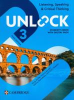 Unlock Level 3 Listening, Speaking and Critical Thinking Student's Book with Digital Pack. Autor: Archer Greg, Jordan Nancy, Ostrowska Sabina, Sowton Chris. SmakLiter.pl Okładka książki Unlock Level 3 Listening, Speaking and Critical Thinking Student's Book with Digital Pack
