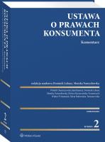 Ustawa o prawach konsumenta. Komentarz. Autor: Monika Namysłowska, Dominik Lubasz. SmakLiter.pl Okładka książki Ustawa o prawach konsumenta. Komentarz