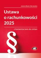 Okładka książki Ustawa o rachunkowości 2025 z komentarzem do zmian