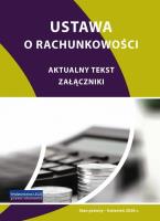 Okładka książki Ustawa o rachunkowości - stan prawny kwiecień 2026