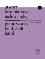 Okładka książki Utwory fortepianowe na lewą rękę