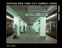 Okładka książki Vintage New York City Subway Signs