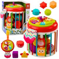 Walec sensoryczny sorter z dźwiękiem. Wydawca: Leantoys. SmakLiter.pl Opakowanie Walec sensoryczny sorter z dźwiękiem