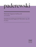 Okładka książki Wariacje i fuga es-moll op. 23 na fortepian