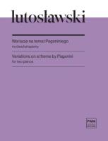 Okładka książki Wariacje na temat Paganiniego na 2 fortepiany