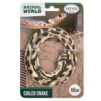 Wąż gumowy beżowo-brązowy 60cm. Wydawca: Beppe. SmakLiter.pl Opakowanie Wąż gumowy beżowo-brązowy 60cm