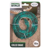 Wąż gumowy zielono-brązowy 60cm. Wydawca: Beppe. SmakLiter.pl Opakowanie Wąż gumowy zielono-brązowy 60cm