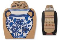 Opakowanie Wazon - kartonowy rękaw - Blue & White Floral