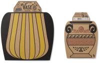Opakowanie Wazon - kartonowy rękaw - Yellow Stripy