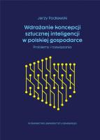 Wdrażanie koncepcji sztucznej inteligencji. Autor: Jerzy Podlewski. SmakLiter.pl Okładka książki Wdrażanie koncepcji sztucznej inteligencji